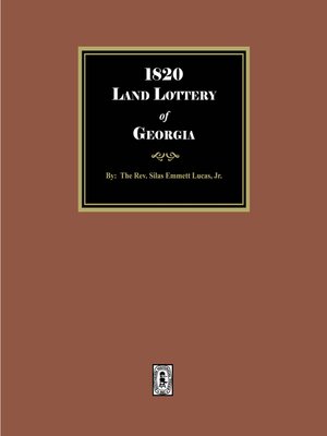 cover image of 1820 Land Lottery of Georgia